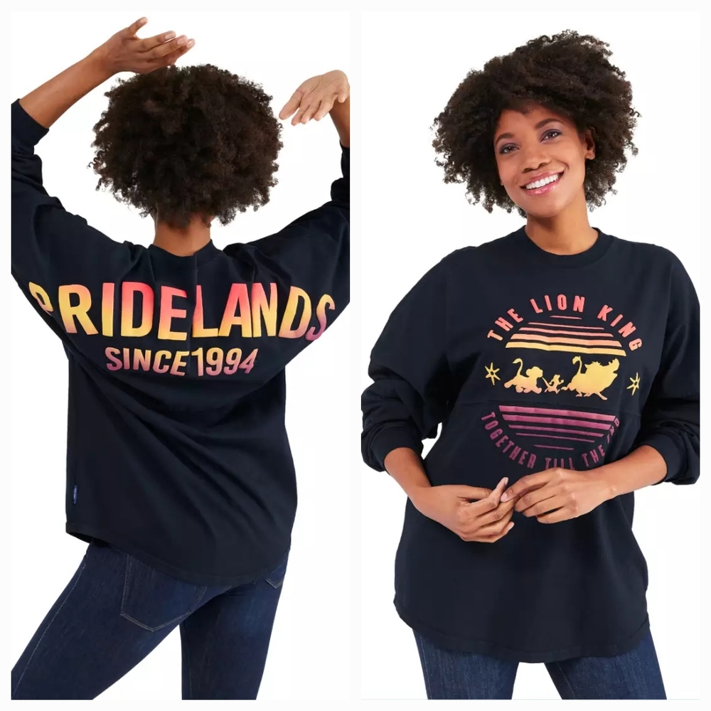 Disney Lion King Spirit Jersey Adult Size XL Black Pridelands Since 1994